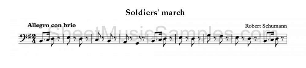 Soldiers' march