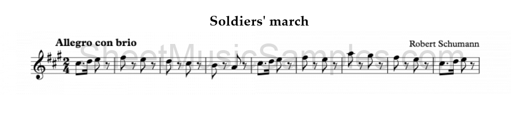 Soldiers' march