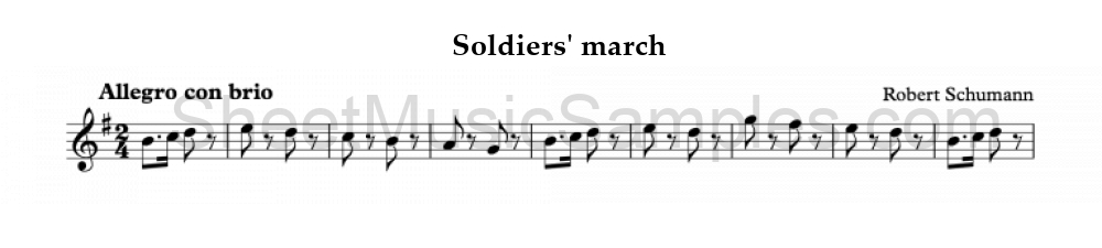 Soldiers' march