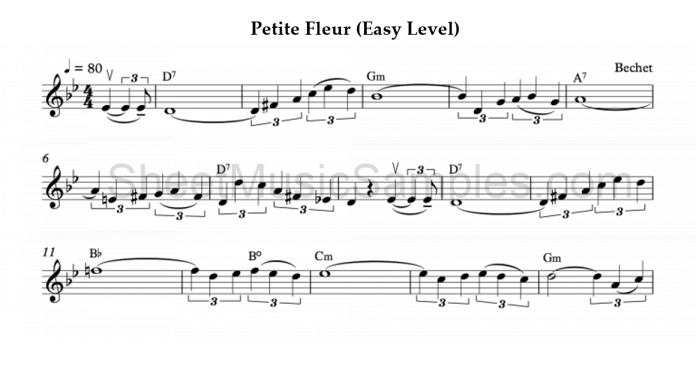 Petite Fleur (Easy Level)