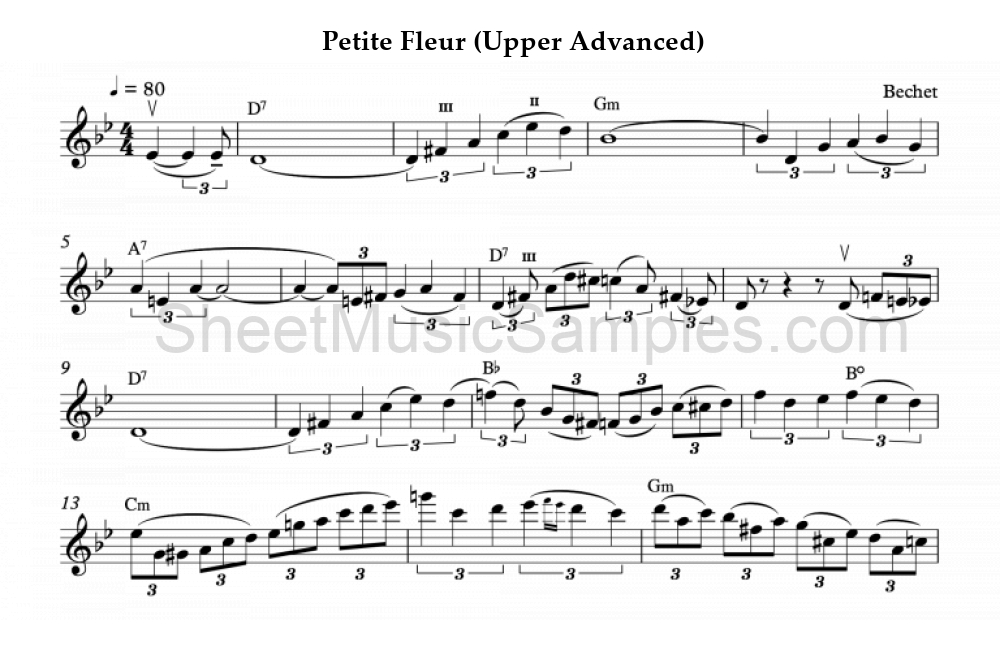 Petite Fleur (Upper Advanced)