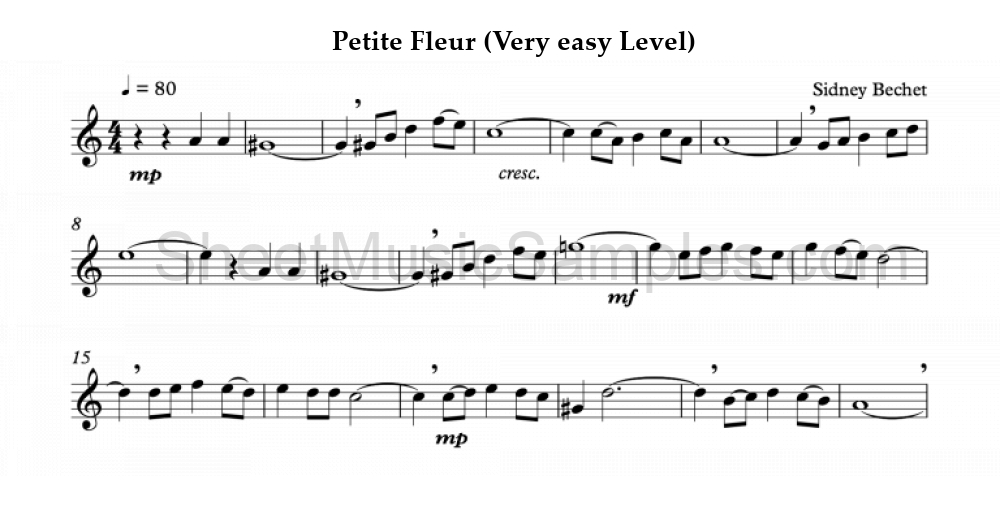 Petite Fleur (Very easy Level)