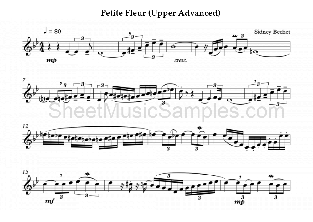 Petite Fleur (Upper Advanced)