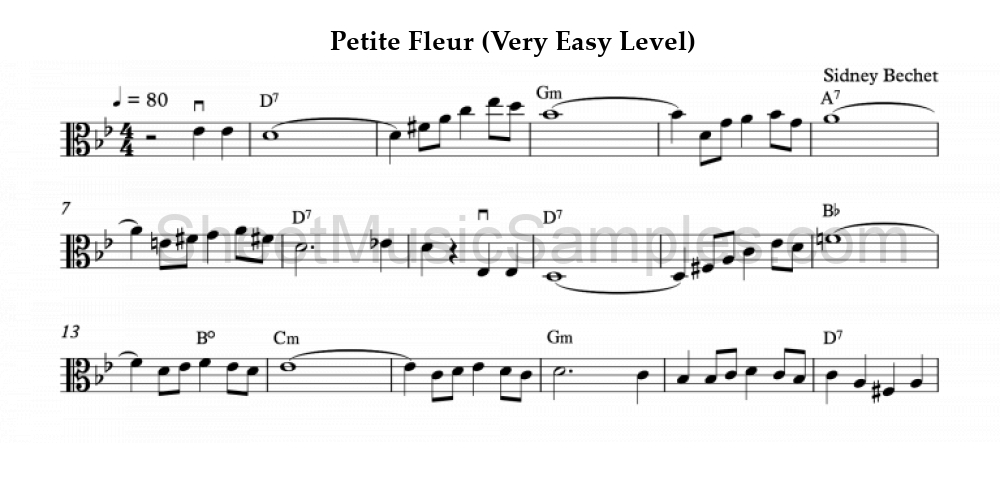 Petite Fleur (Very Easy Level)