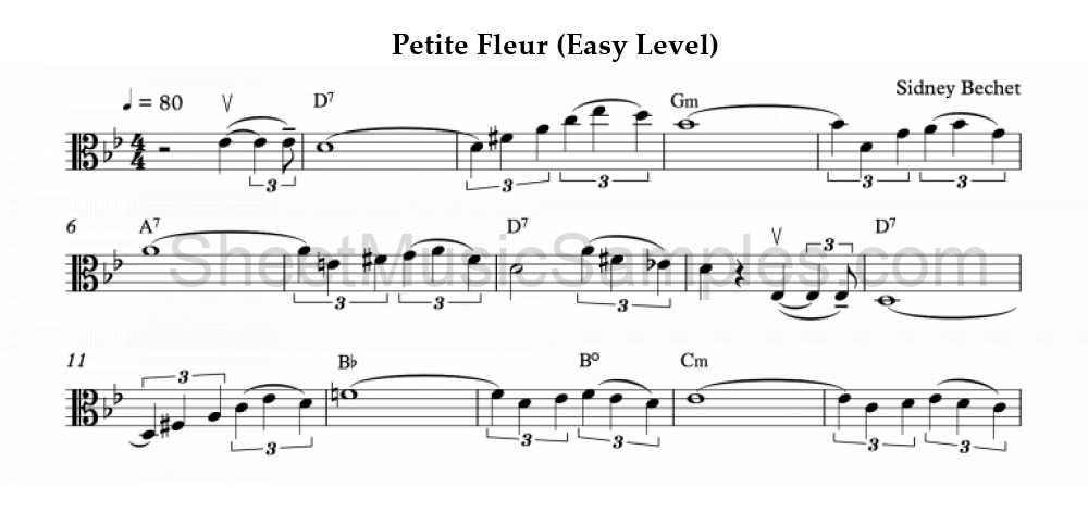 Petite Fleur (Easy Level)