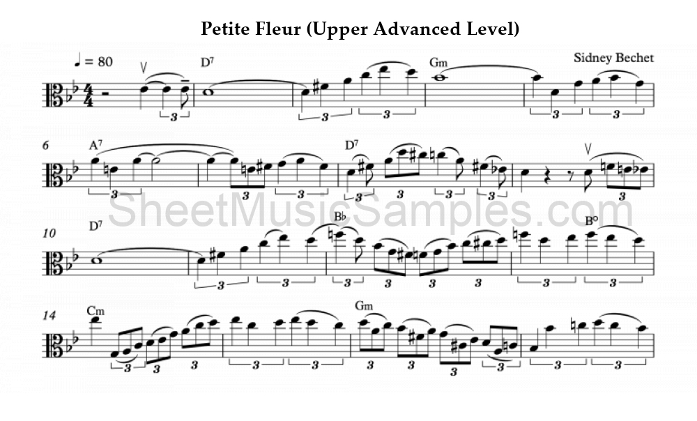 Petite Fleur (Upper Advanced Level)