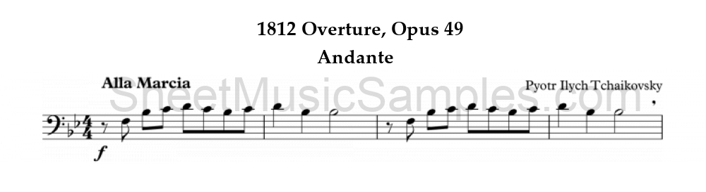 1812 Overture, Opus 49 - Andante