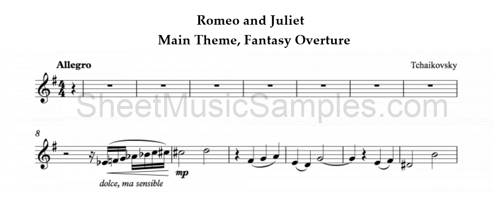 Romeo and Juliet - Main Theme, Fantasy Overture