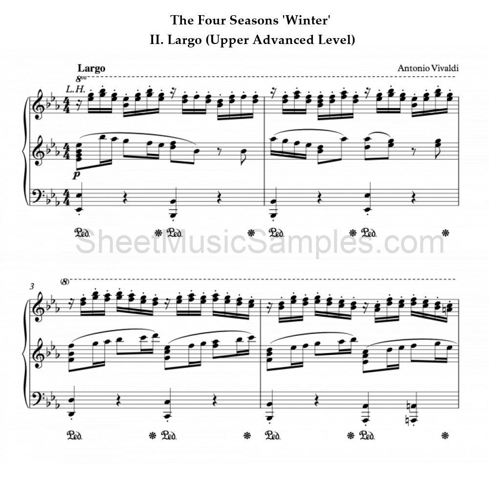 The Four Seasons 'Winter' - II. Largo (Upper Advanced Level)