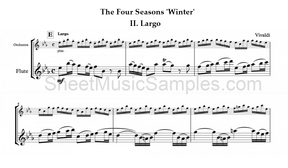 The Four Seasons 'Winter' - II. Largo