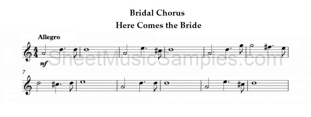 Bridal Chorus - Here Comes the Bride