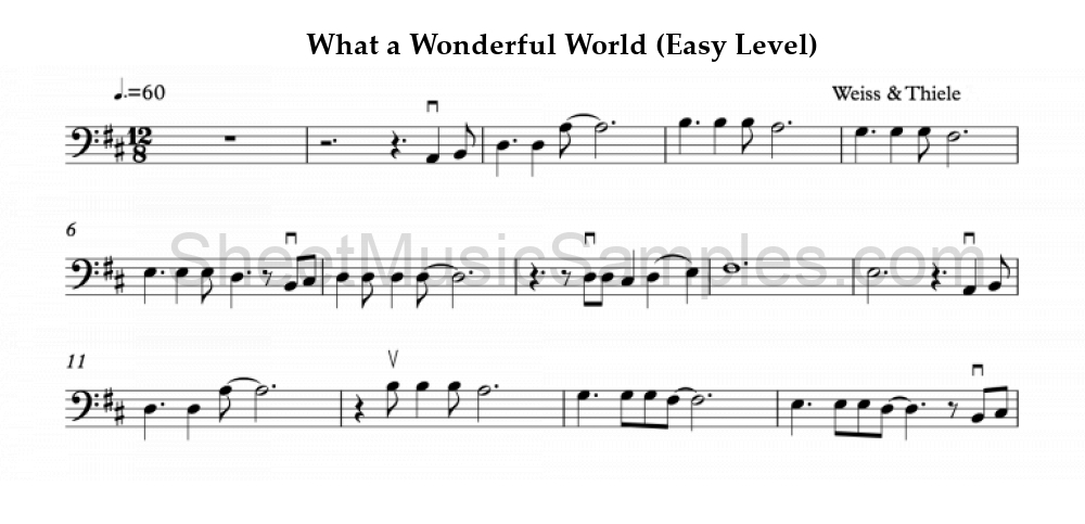 What a Wonderful World (Easy Level)