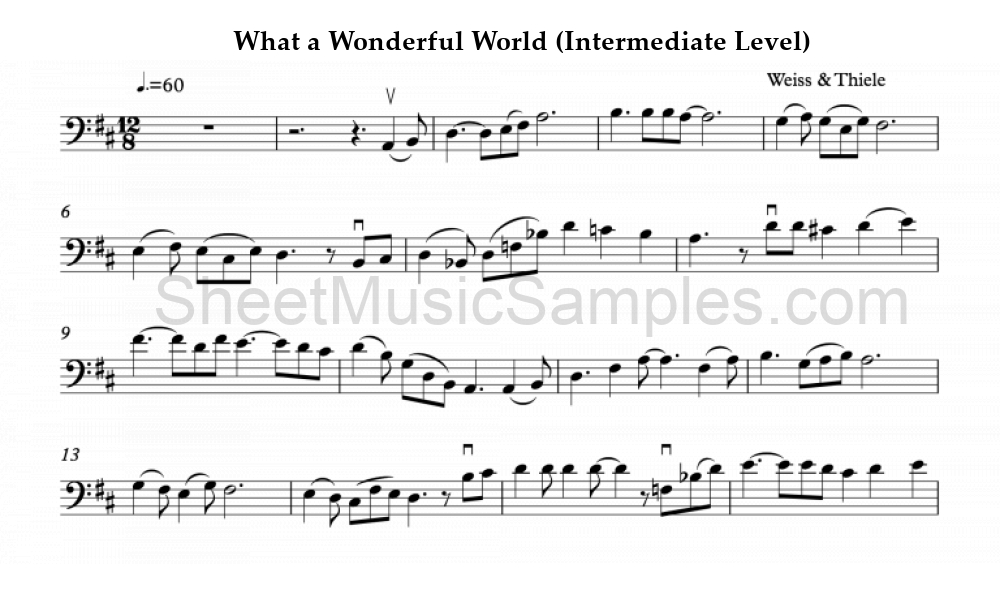 What a Wonderful World (Intermediate Level)