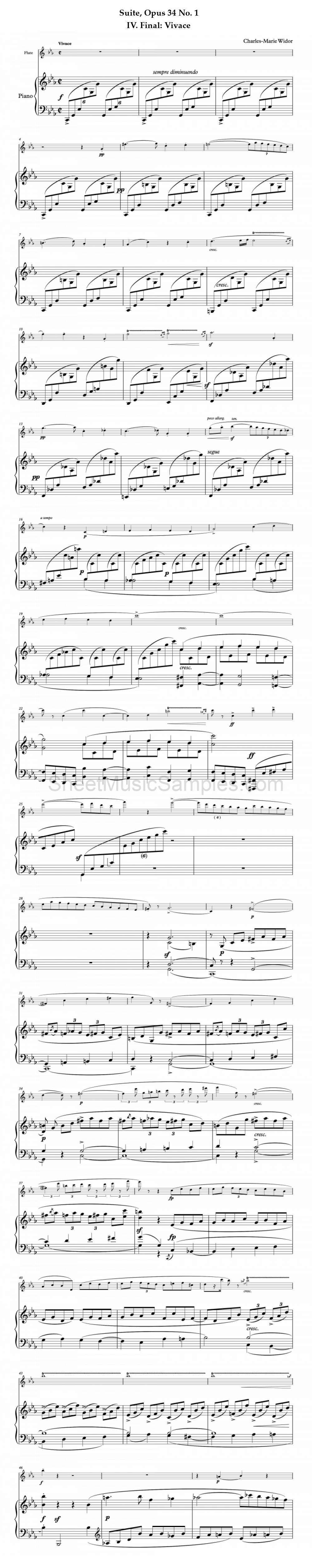 Suite, Opus 34 No. 1 - IV. Final: Vivace