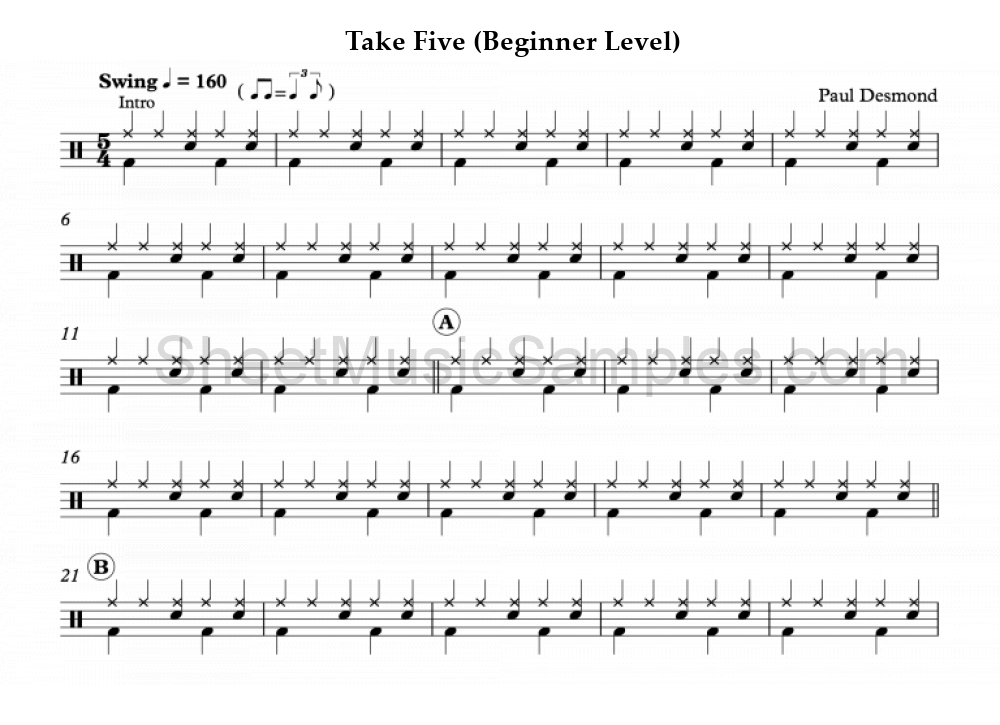 Take Five (Beginner Level)