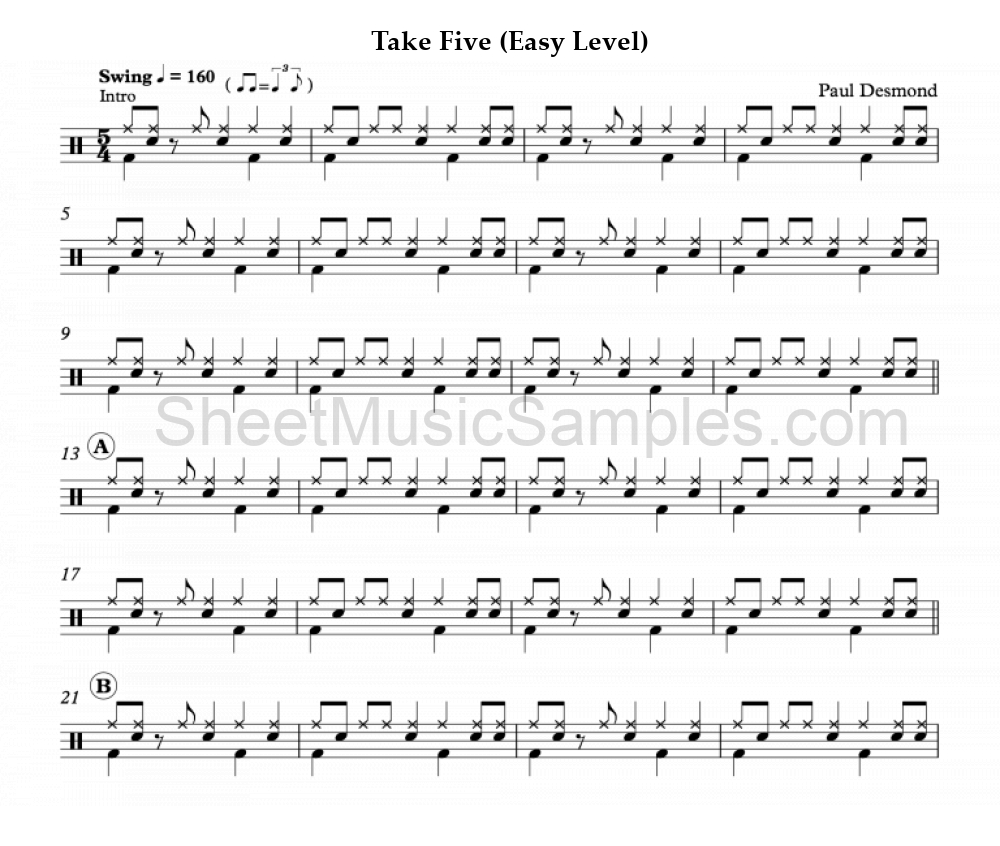 Take Five (Easy Level)