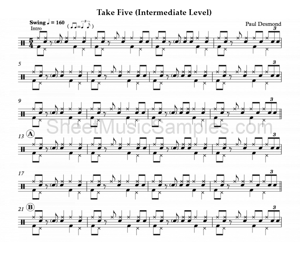 Take Five (Intermediate Level)