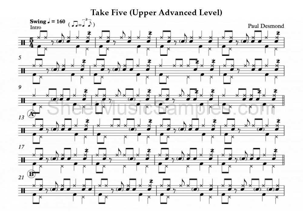 Take Five (Upper Advanced Level)