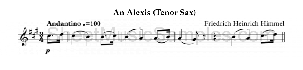 An Alexis (Tenor Sax)