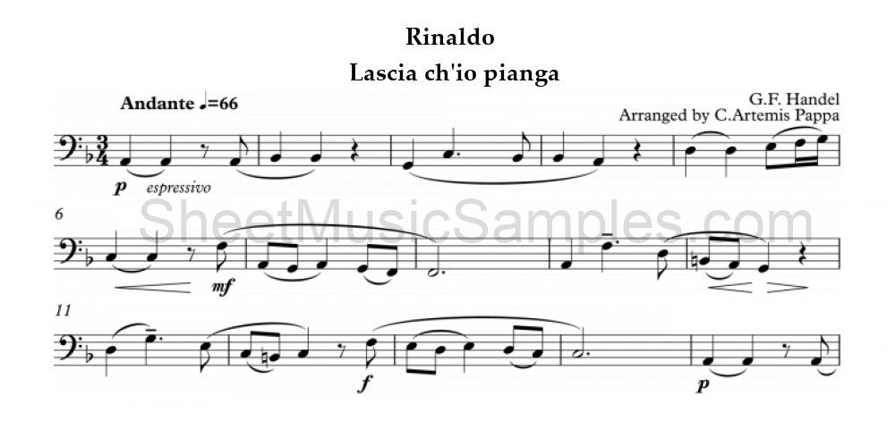 Rinaldo - Lascia ch'io pianga