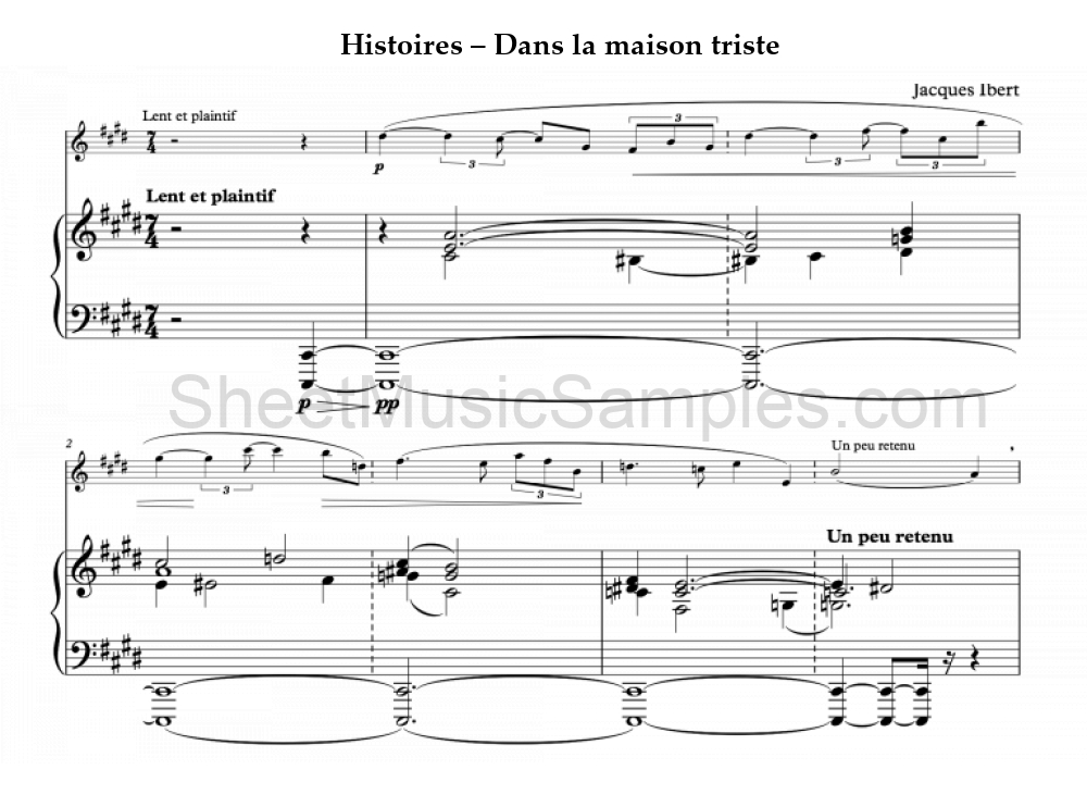 Histoires – Dans la maison triste