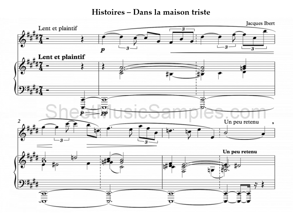 Histoires – Dans la maison triste