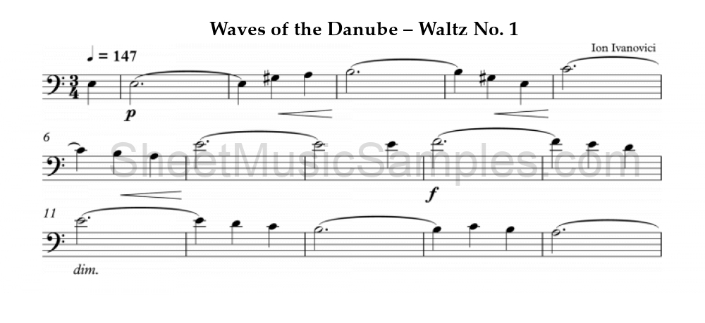 Waves of the Danube – Waltz No. 1