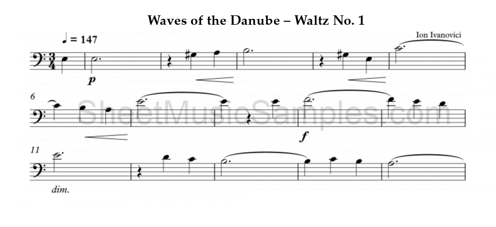 Waves of the Danube – Waltz No. 1