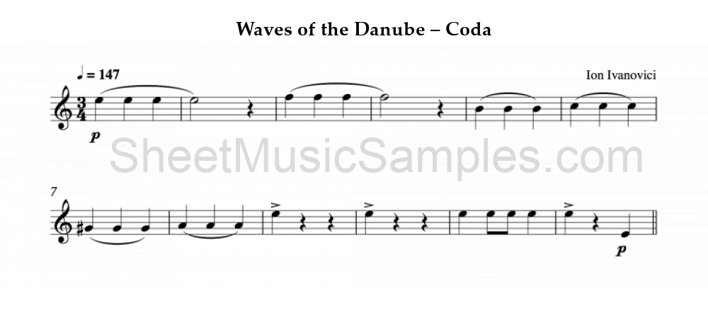 Waves of the Danube – Coda