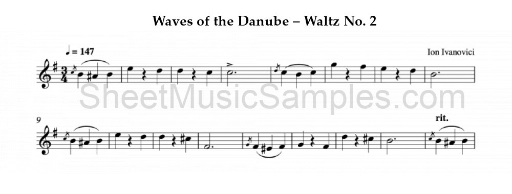 Waves of the Danube – Waltz No. 2