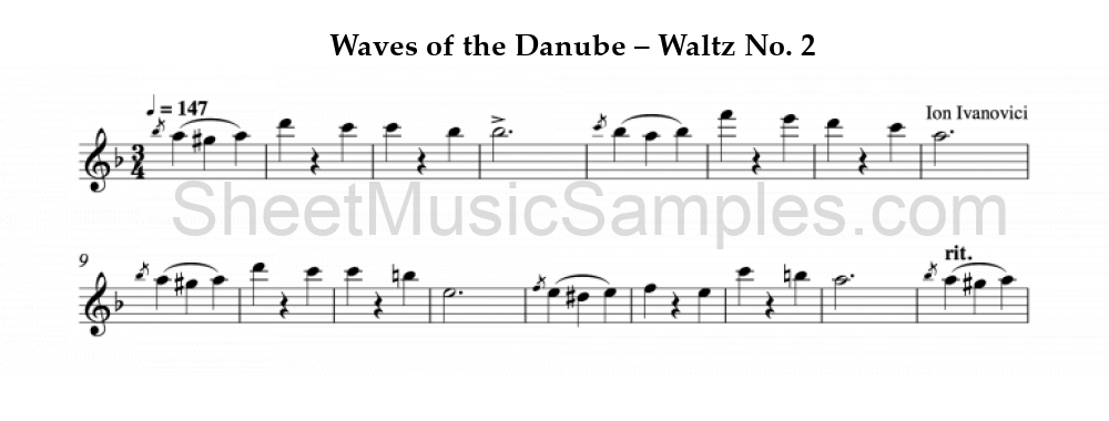 Waves of the Danube – Waltz No. 2