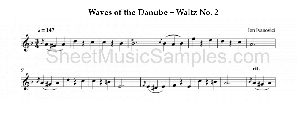 Waves of the Danube – Waltz No. 2