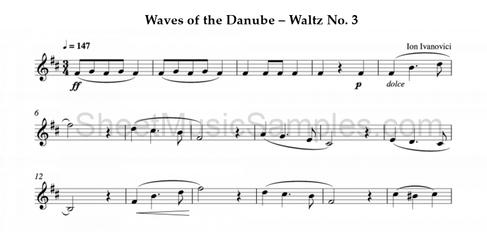 Waves of the Danube – Waltz No. 3