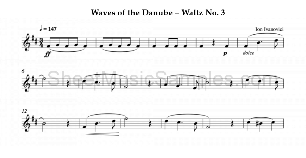 Waves of the Danube – Waltz No. 3