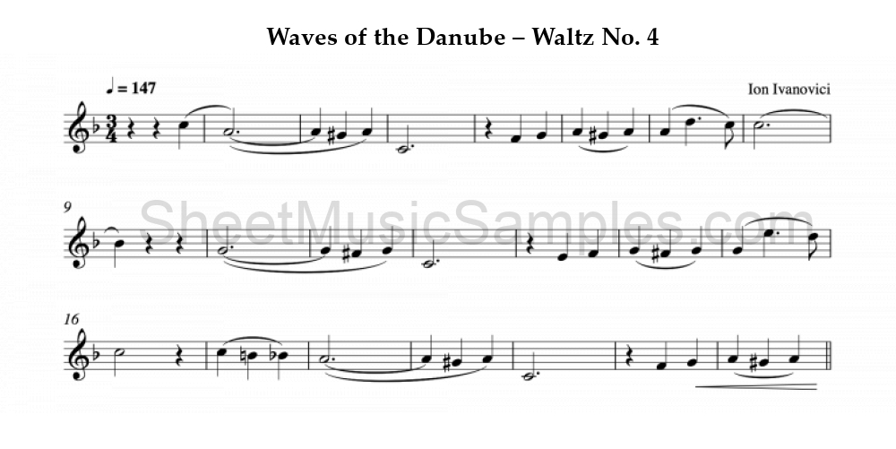 Waves of the Danube – Waltz No. 4