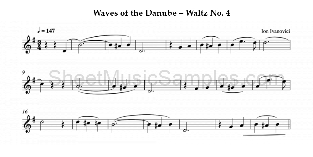 Waves of the Danube – Waltz No. 4