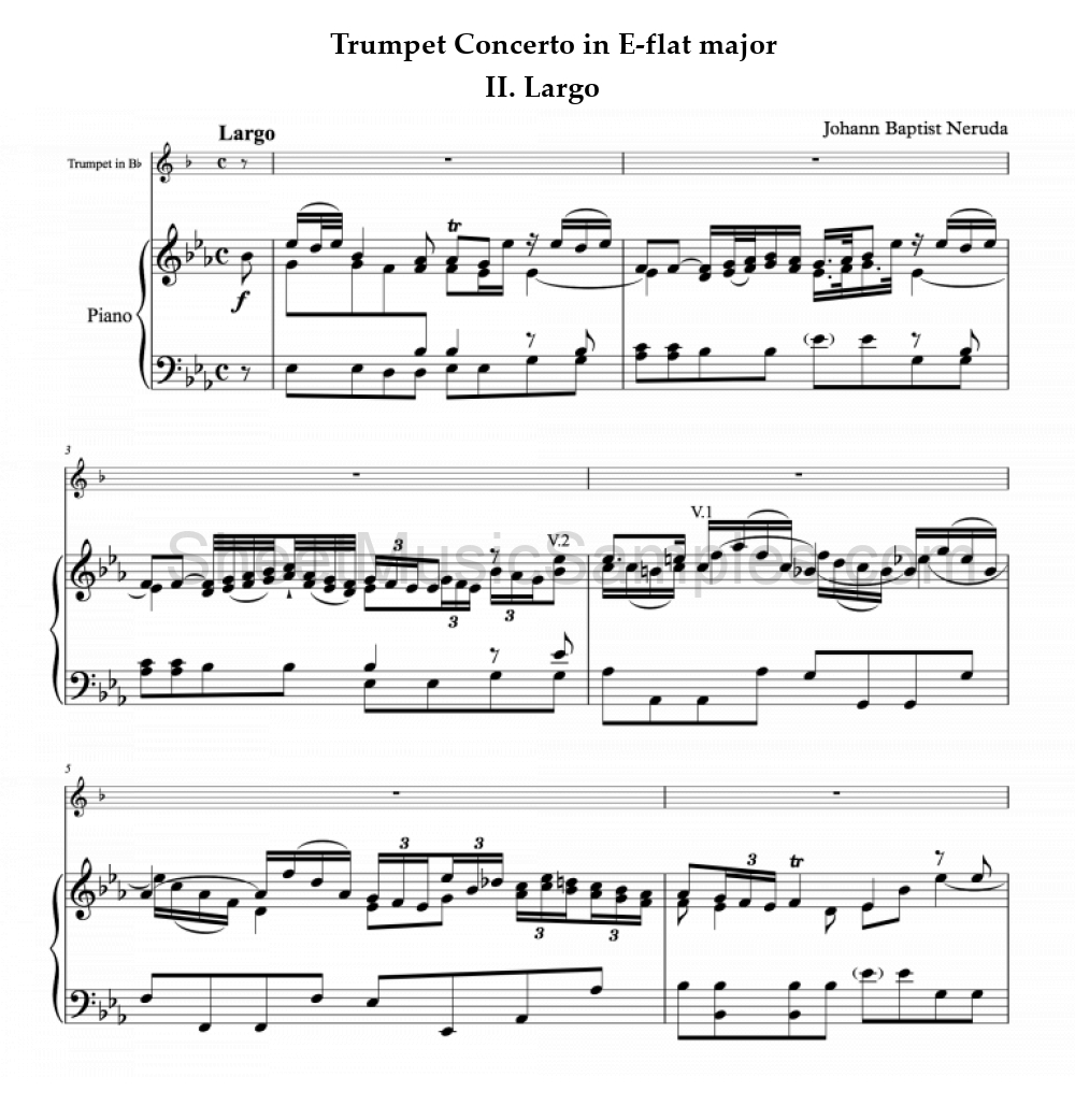 Trumpet Concerto in E-flat major - II. Largo