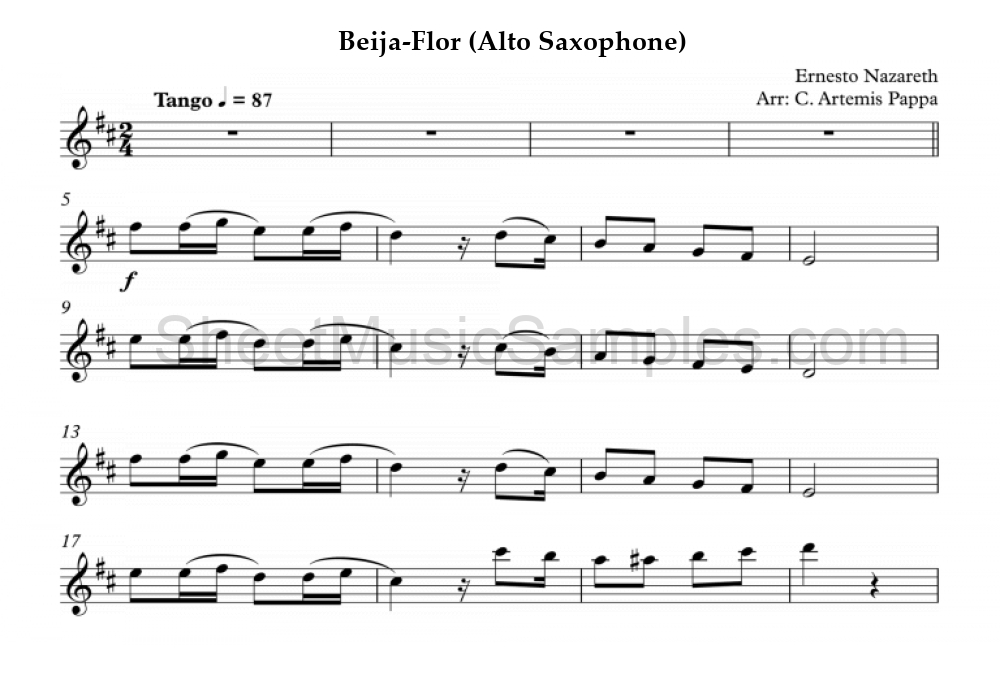 Beija-Flor (Alto Saxophone)