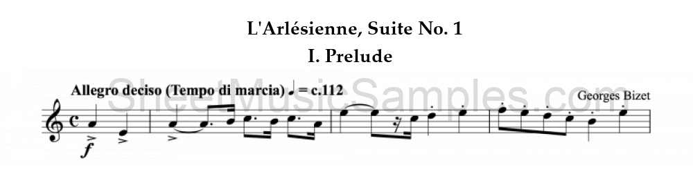 L'Arlésienne, Suite No. 1 - I. Prelude