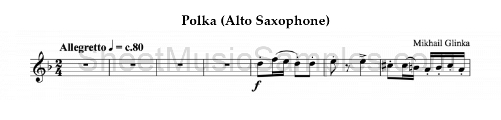 Polka (Alto Saxophone)