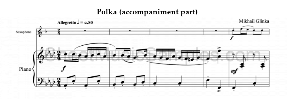 Polka (accompaniment part)