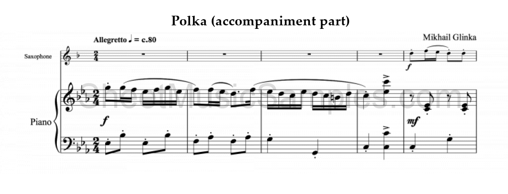 Polka (accompaniment part)