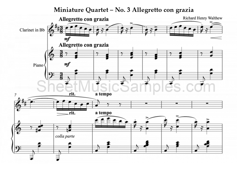 Miniature Quartet – No. 3 Allegretto con grazia