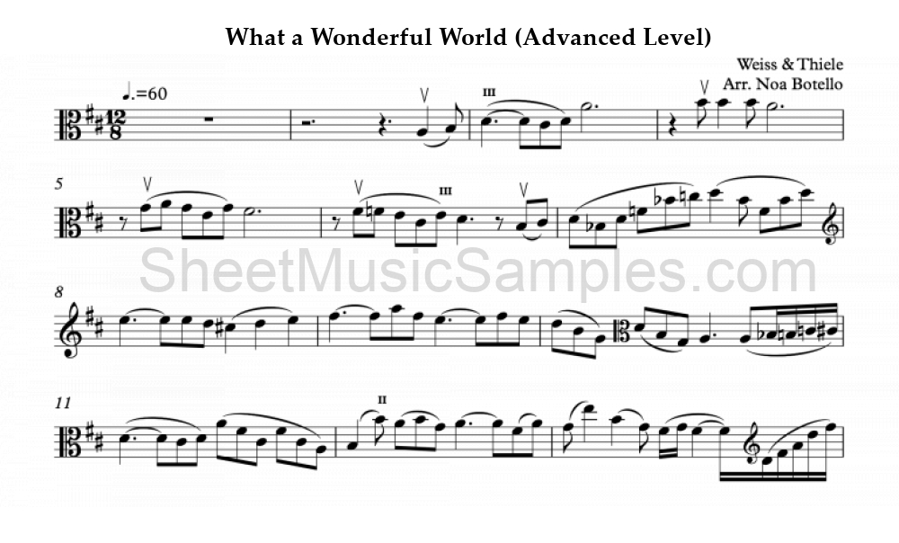 What a Wonderful World (Advanced Level)