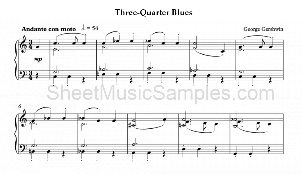 Three-Quarter Blues