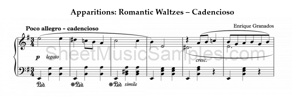 Apparitions: Romantic Waltzes – Cadencioso