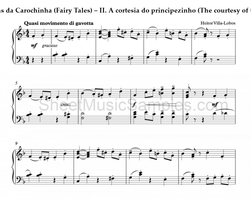 Historias da Carochinha (Fairy Tales) – II. A cortesia do principezinho (The courtesy of the little prince)