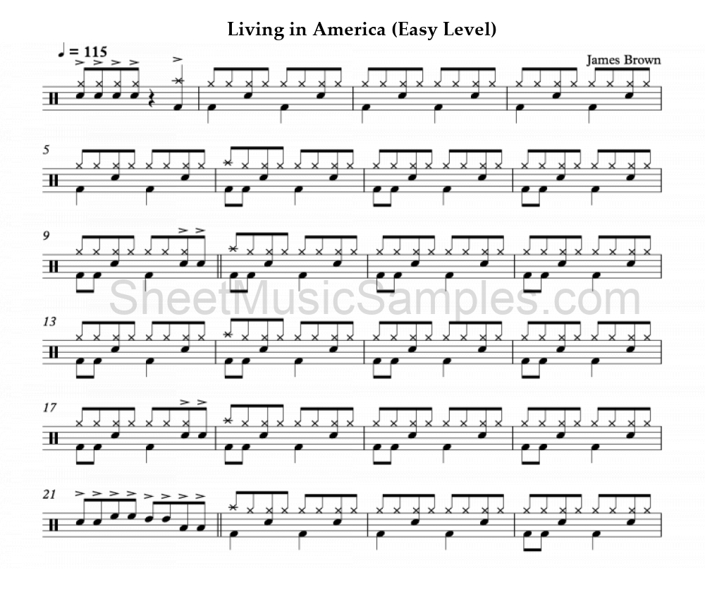 Living in America (Easy Level)