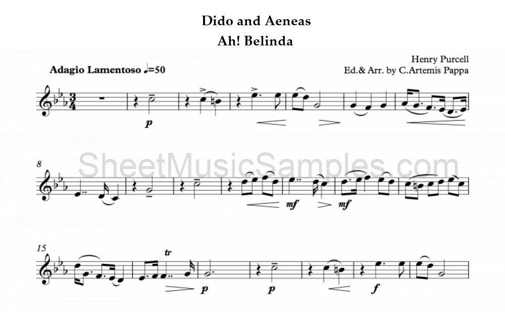 Dido and Aeneas - Ah! Belinda