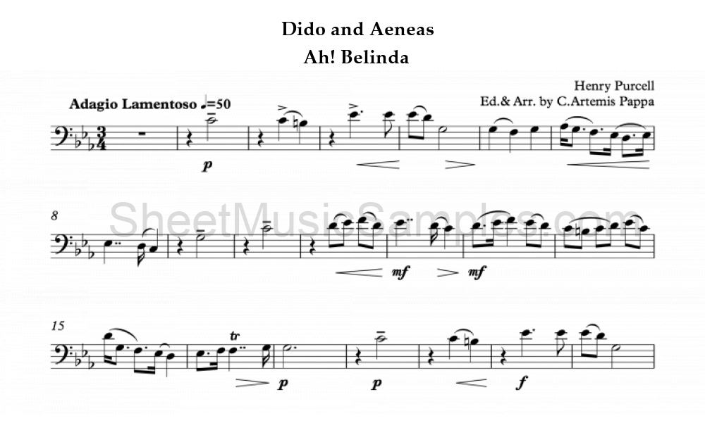 Dido and Aeneas - Ah! Belinda